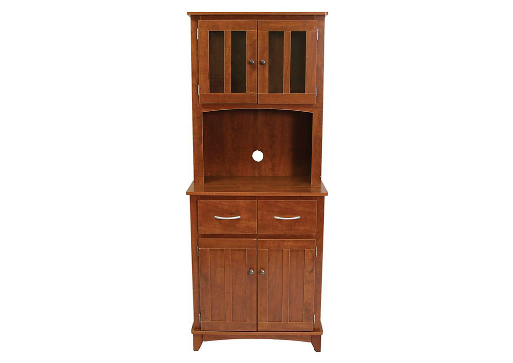 Oak Tall Microwave Cart Bob's Discount House